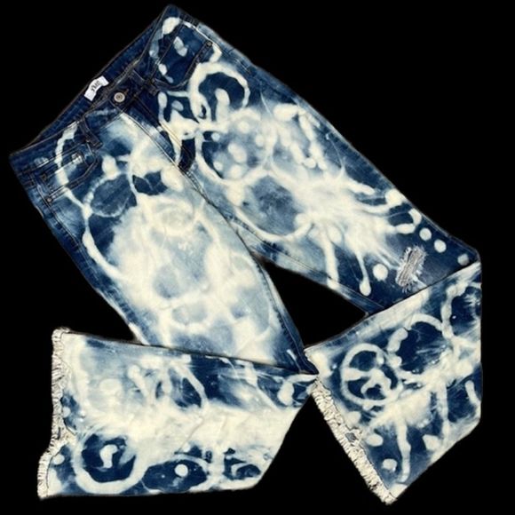 YMI Bleach Washed Denim Jeans - Picture 1 of 15